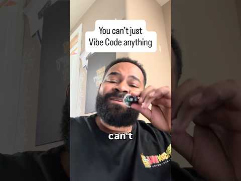 You can’t just vibe code everything and think it’s OK ￼